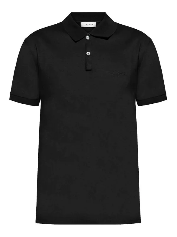 Lanvin Polo - Noir - Noir - Homme | RMPL0023J165P2510