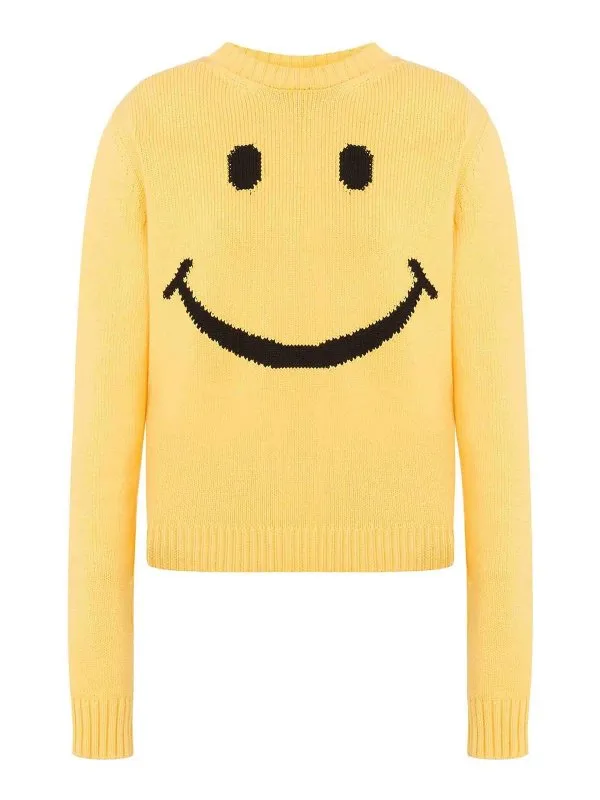 Moschino Pull Col Bateau - Jaune - Jaune - Femme | 092405070028