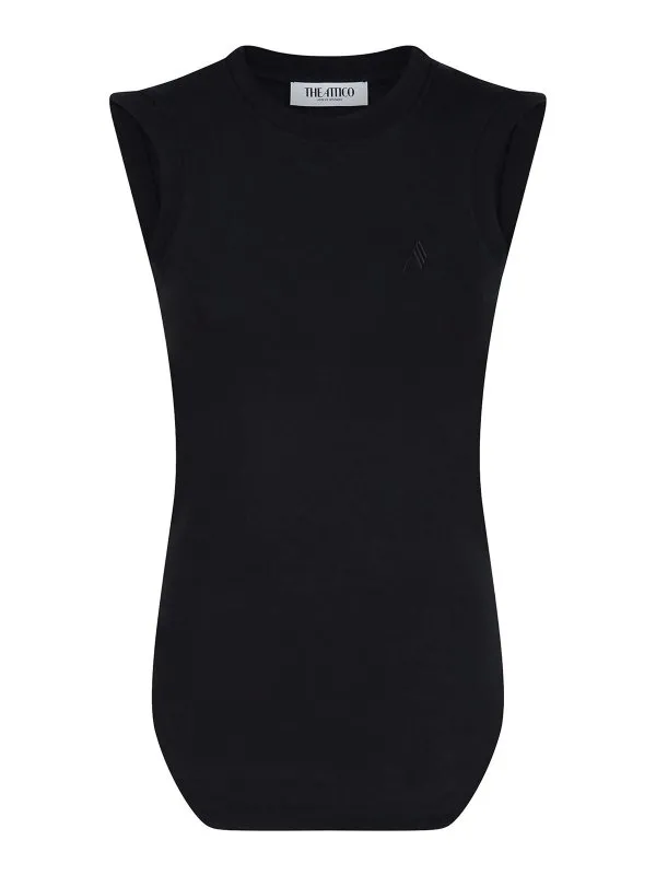The Attico Top - Noir - Noir - Femme | 250WCN00003JJJ025AA100