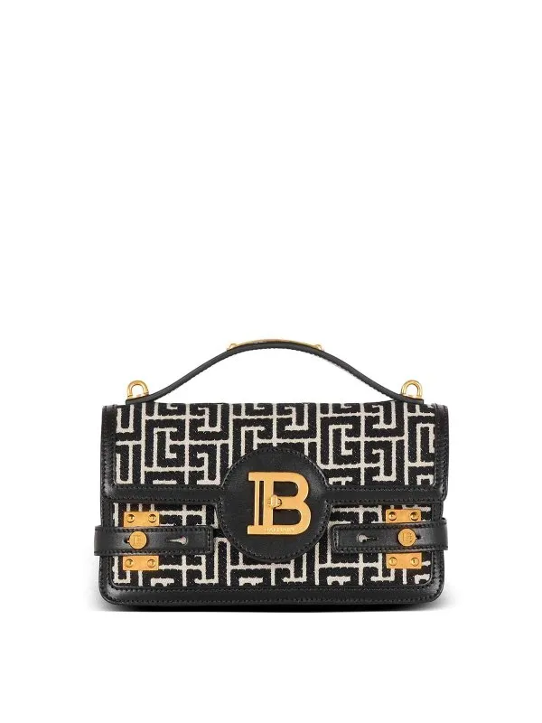 Balmain Sac Bandoulière - Blanc - Noir - Femme | EN1DA829TJGHGFE