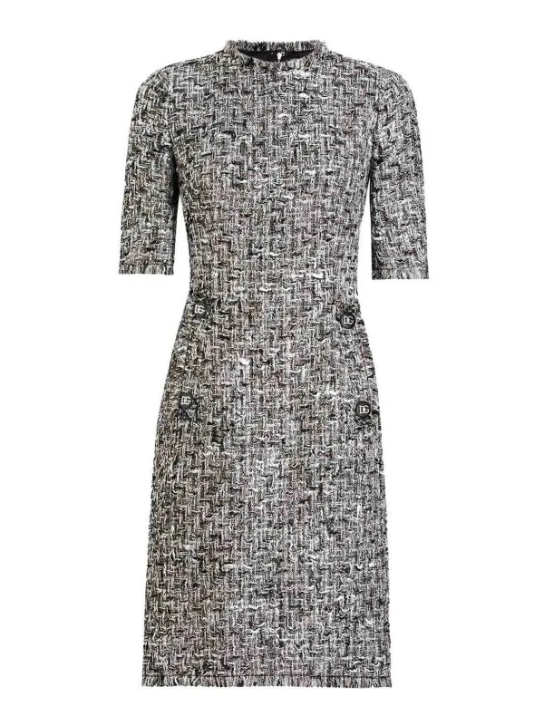 Dolce & Gabbana Robe Au Genou - Gris - Gris | F6TMFTFMMH7S8030