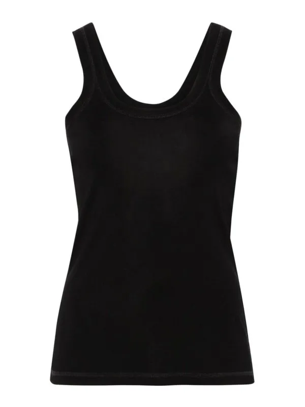 Lemaire Top - Noir - Noir - Femme | TO1199LJ1016BK998