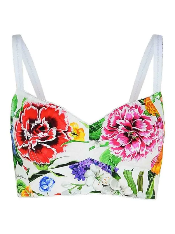 Dolce & Gabbana Top - Blanc - Blanc - Femme | F7T18THS5S5HA5KU