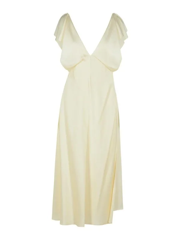 Jil Sander Robe Au Genou - Blanc - Blanc | J02CT0469J76018109