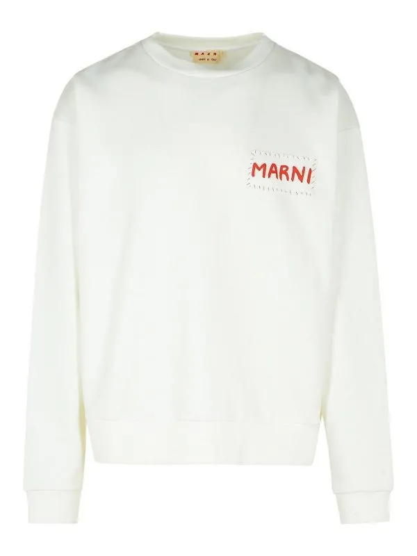 Marni Sweat-Shirts - Blanc - Blanc - Homme | FUMU0074X1UTC27500W02