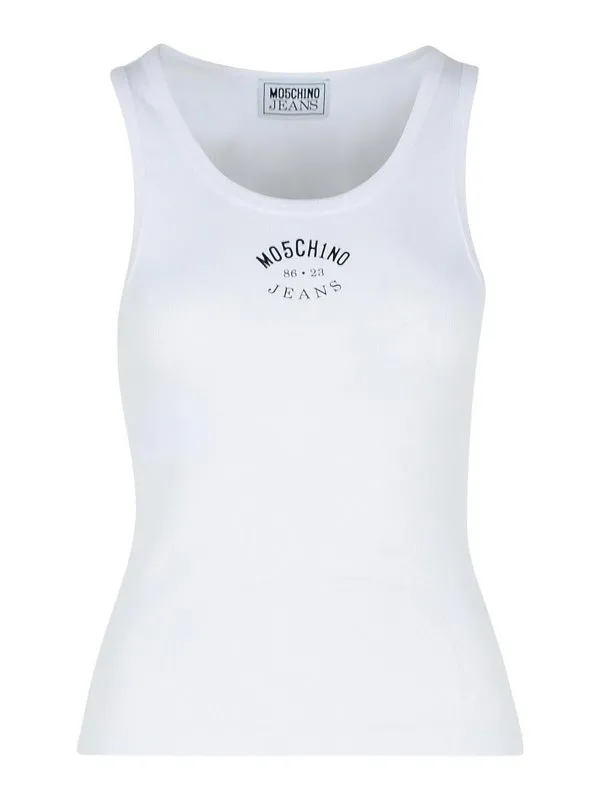 Moschino Jeans Top - Blanc - Blanc - Femme | 080432301001