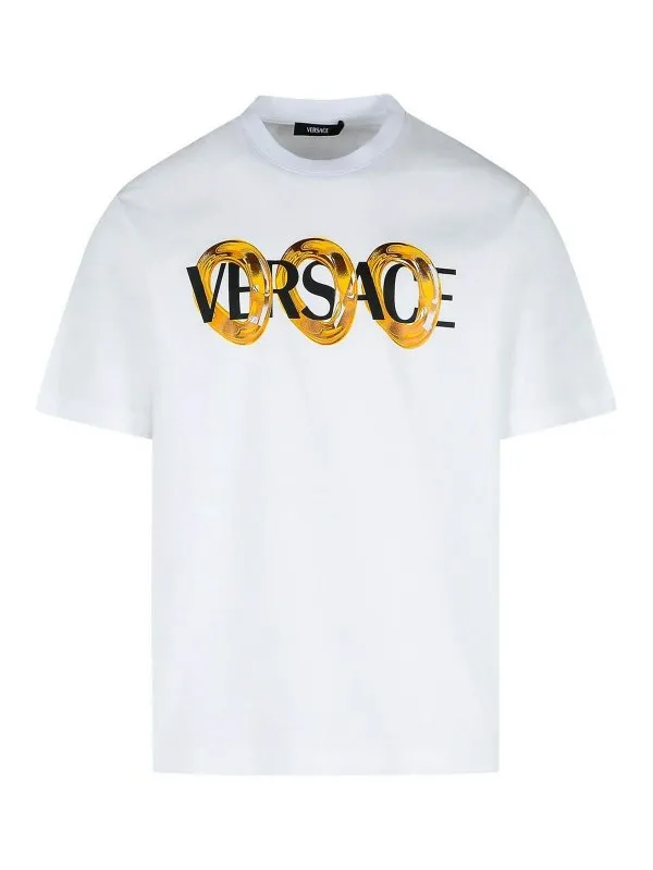 Versace T-Shirt - Blanc - Blanc - Homme | 10133021A134012W580