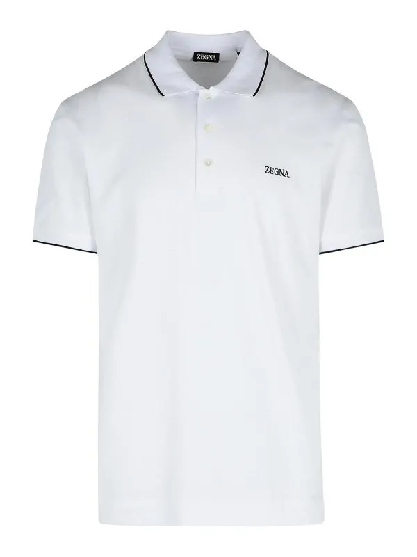 Zegna Polo - Blanc - Blanc - Homme | RE7358A5B746100 | thebs.com