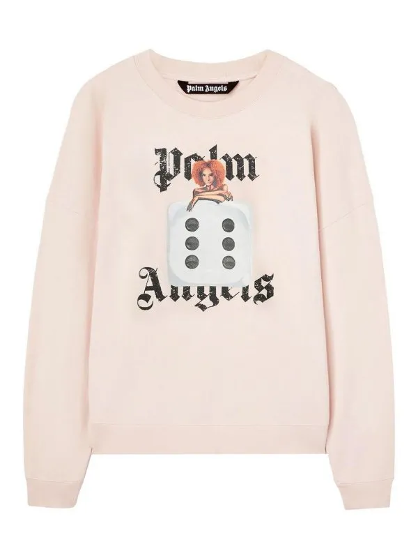 Palm Angels Pull Col Rond - Couleur Chair | PMBA080S25FLE0033C10