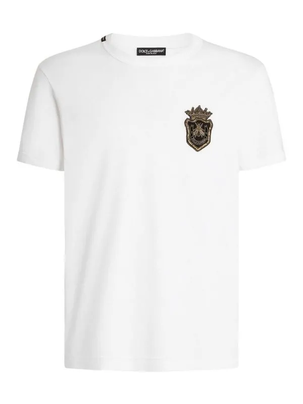 Dolce & Gabbana T-Shirt - Blanc - Blanc - Homme | G8PV1ZG7O4CW0800