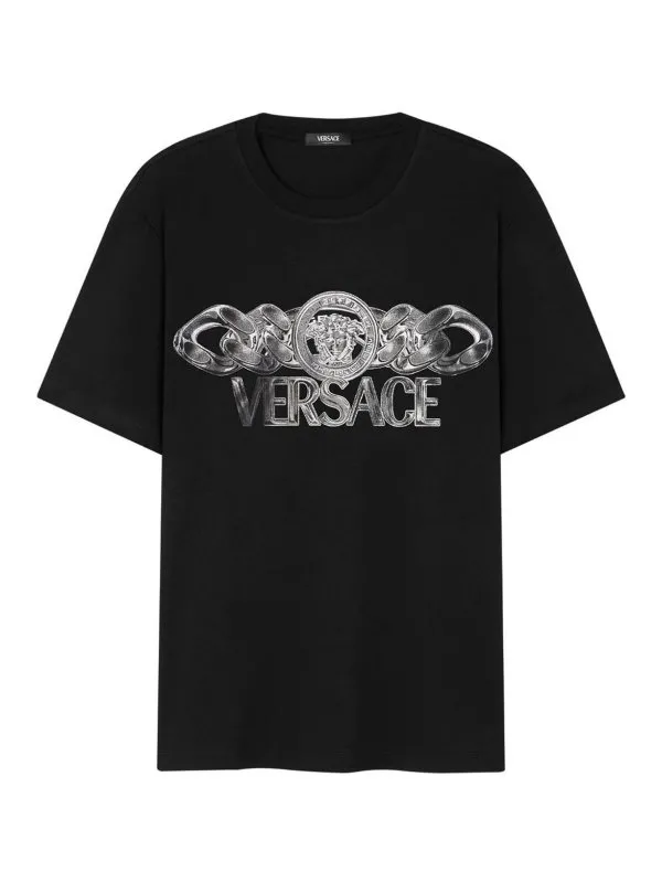 Versace T-Shirt - Noir - Noir - Homme | 10133021A134052B510