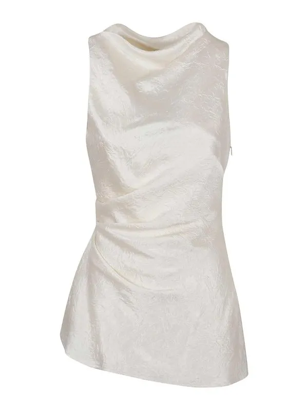 Alexander Mcqueen Top - Argent - Blanc - Femme | 810287QEAFR8010