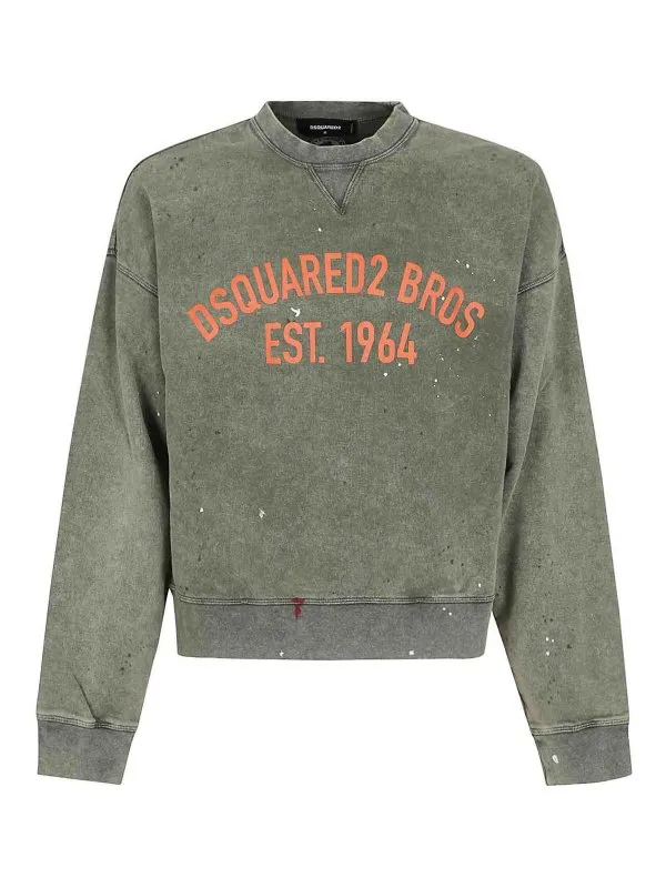 Dsquared2 Pull Col Rond - Vert - Vert - Homme | S74GU0847S25030693