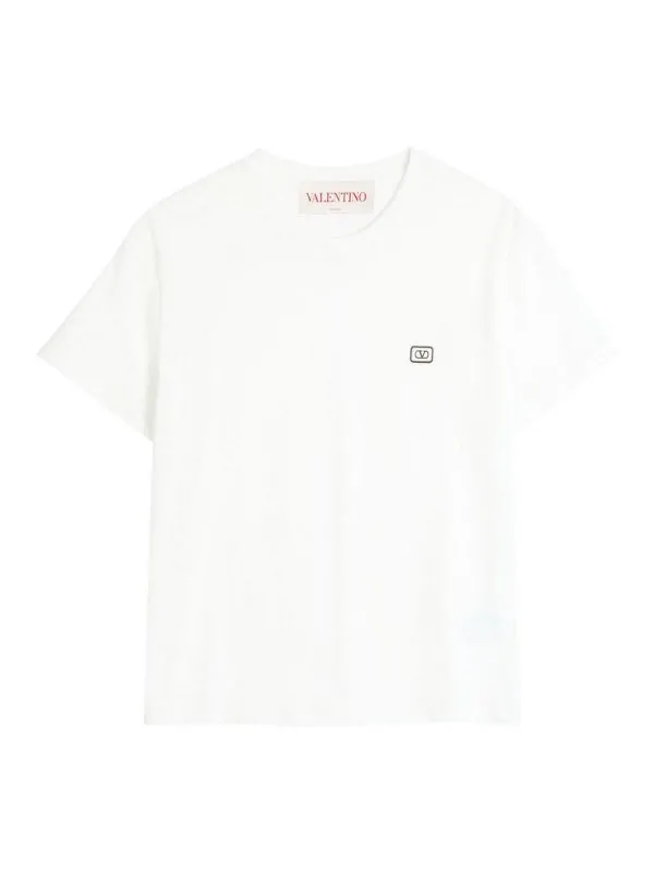 Valentino T-Shirt - Crème - Crème - Homme | 6V3MG10VAQ8A03