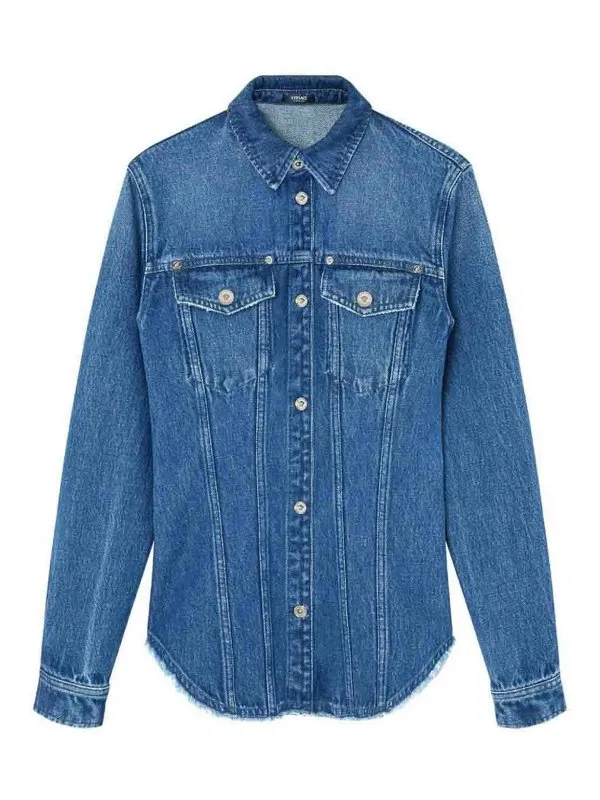 Versace Chemise - Foncé Délavé - Femme | 10184701A129301D800