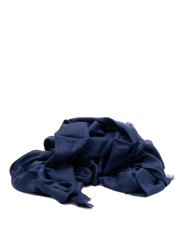 Elisabetta Franchi Écharpe - Bleu - Bleu - Femme | SC03F51E2DC8