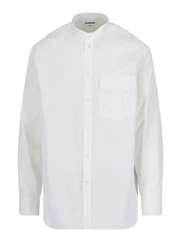 Jil Sander Chemise - Blanc - Blanc - Homme | J24DL0112J45001100
