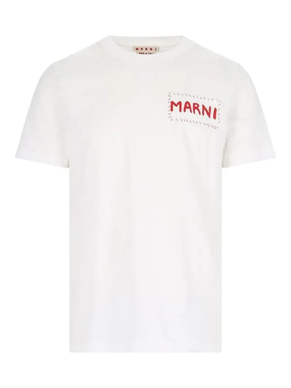Marni T-Shirt - Blanc - Blanc - Homme | HUMU0198X0UTC44600W01