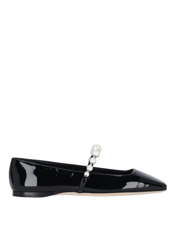 Jimmy Choo Ballerines - Noir - Noir - Femme | ADEFLATQOSBLACKWHITE