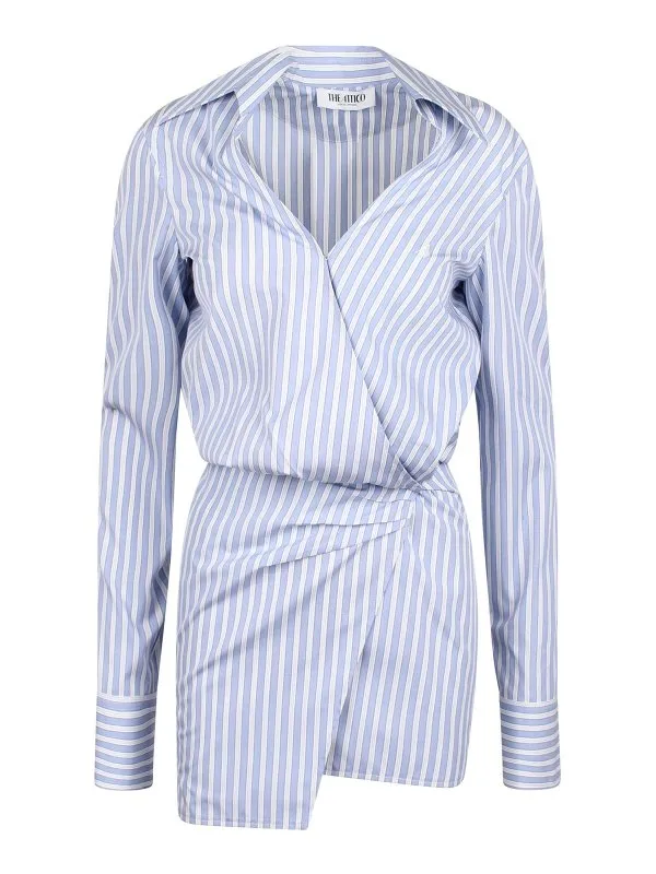 The Attico Robe Courte - Bleu - Bleu | 250WCA00394CCC051AA870