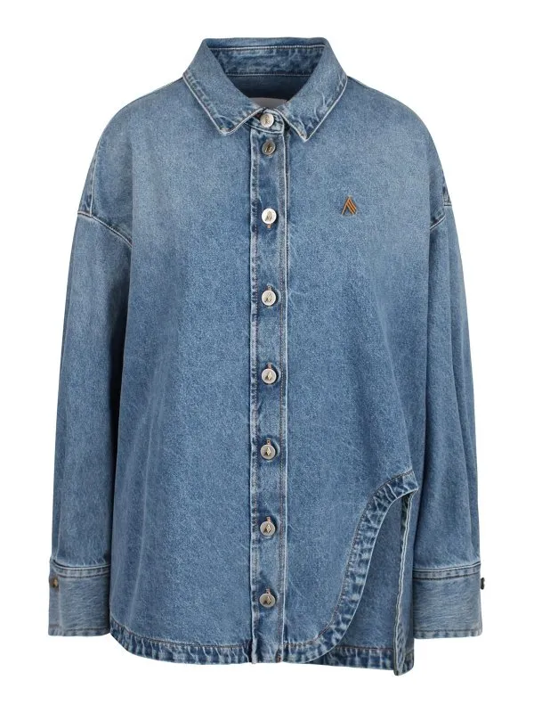 The Attico Chemise - Bleu - Bleu - Femme | 250WCB00068DDD085AA024