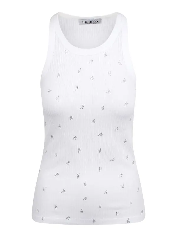 The Attico Top - Blanc - Blanc - Femme | 247WCT276J051L480480