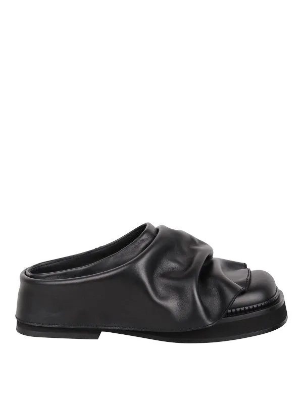 The Attico Mules - Noir - Noir - Femme | 250WSH00855LBT019AA100