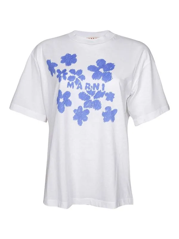 Marni T-Shirt - Blanc - Blanc - Femme | THJET49P09USCX40D2W01