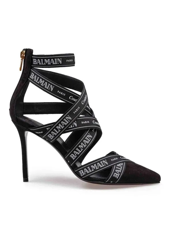 Balmain Chaussures À Talon - Noir - Noir - Femme | EN1UH092TKWB0PA
