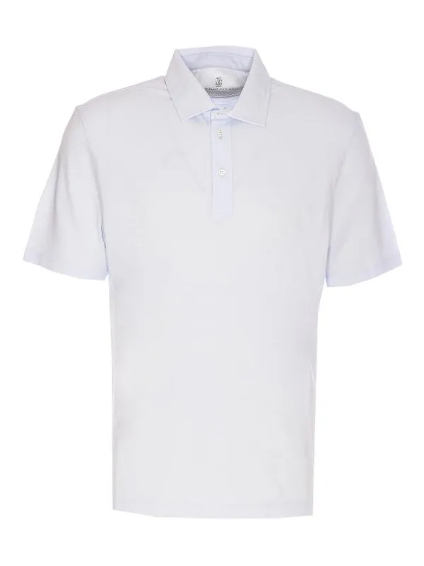 Brunello Cucinelli Polo - Bleu - Bleu - Homme | ME8543936C2387