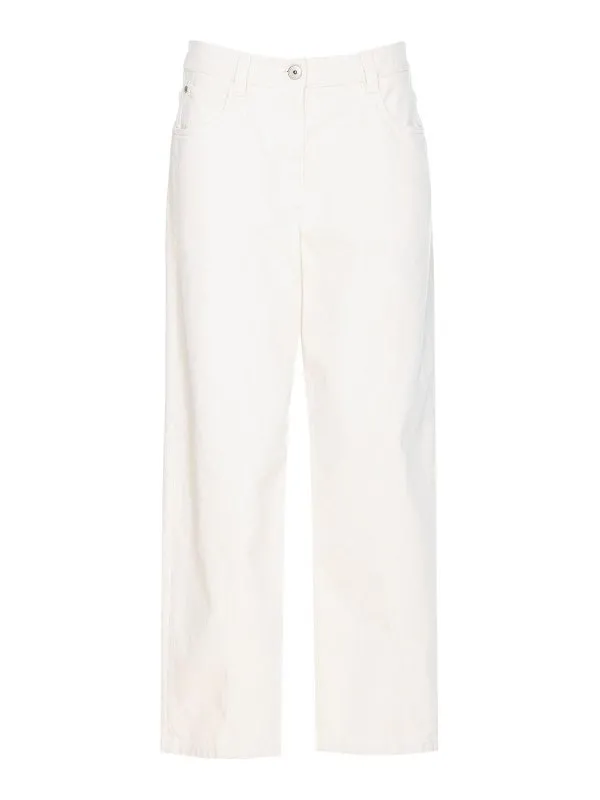 Brunello Cucinelli Jean Droit - Blanc - Blanc | M0H81P5972C1713