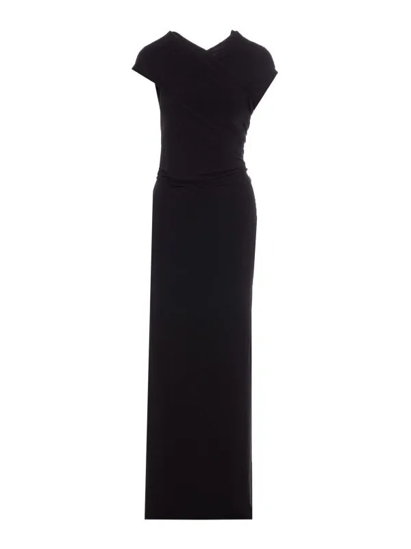Eleh Robe Au Genou - Noir - Noir - Femme | 0109NERO | thebs.com