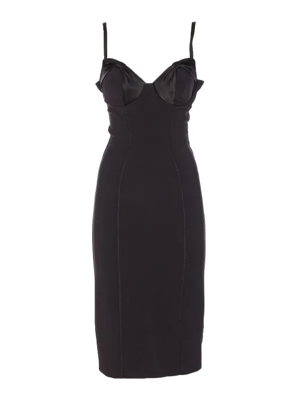 Elisabetta Franchi Robe Courte - Noir - Noir - Femme | AB70251E2110