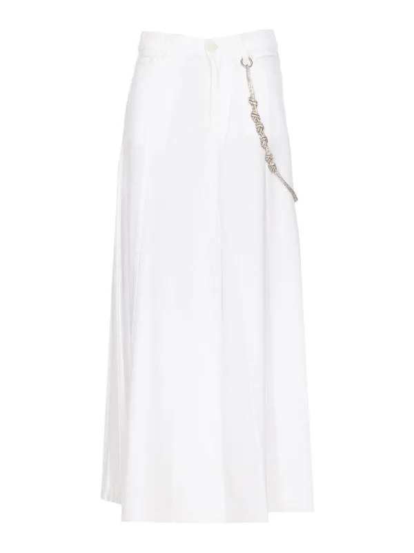 Pinko Jupe Midi - Blanc - Blanc - Femme | 104647A2DOZ04