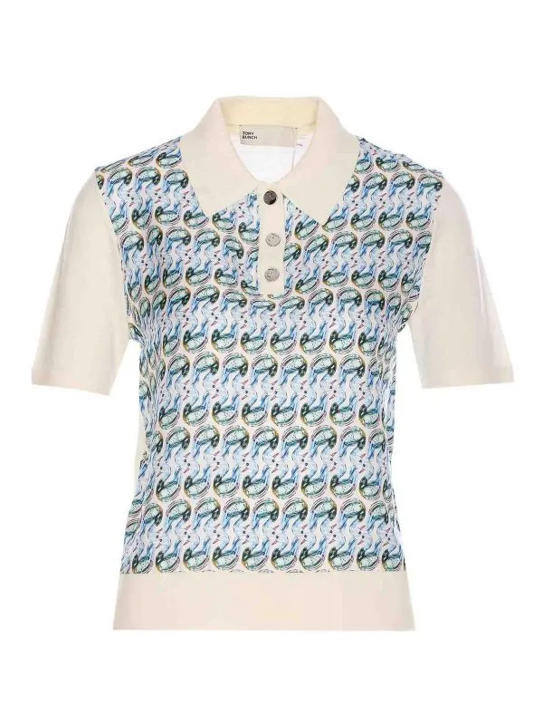 Tory Burch Polo - Blanc - Blanc - Femme | 147959105 | thebs.com