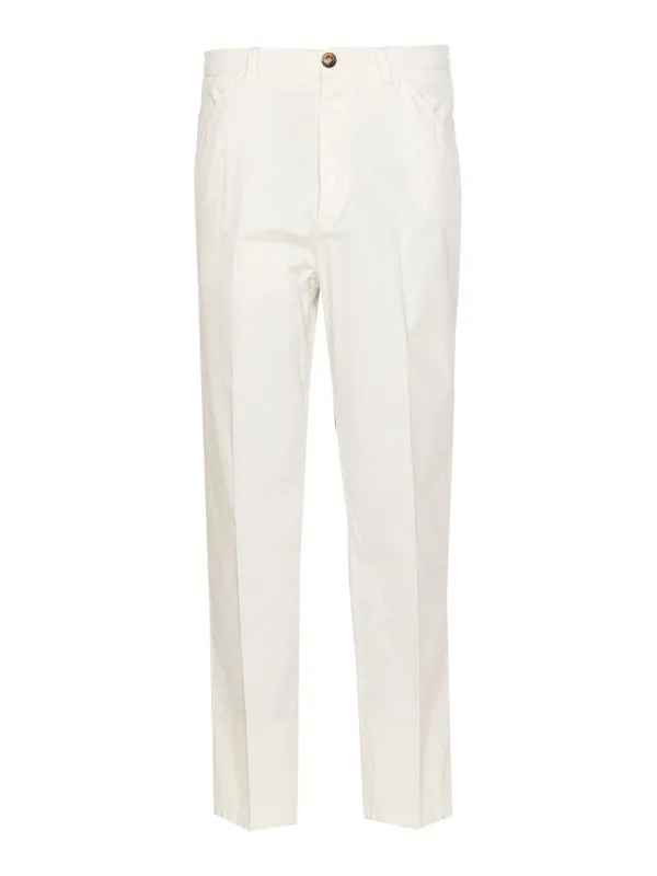 Brunello Cucinelli Pantalons Décontractés - Blanc | M289LH0660C6007