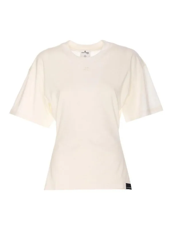Courreges T-Shirt - Blanc - Blanc - Femme | 125JTS168JS01070001