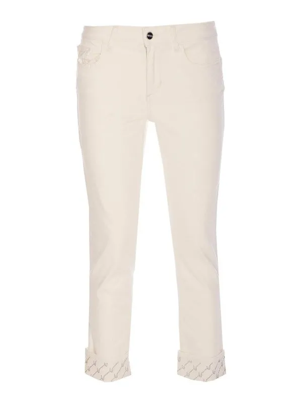 Liu Jo Jean Bootcut - Blanc - Blanc - Femme | UA5006T259410701