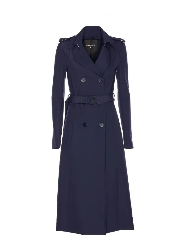 Patrizia Pepe Trench-Coat - Bleu - Bleu - Femme | 8O0137A2AWC789