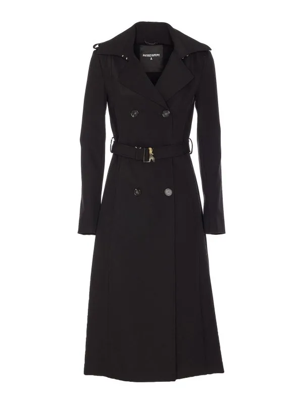 Patrizia Pepe Trench-Coat - Noir - Noir - Femme | 8O0137A2AWK103