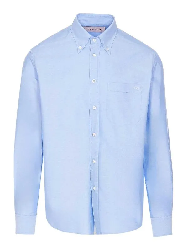 Valentino Garavani Chemise - Bleu - Bleu - Homme | ABQ35AL2C43