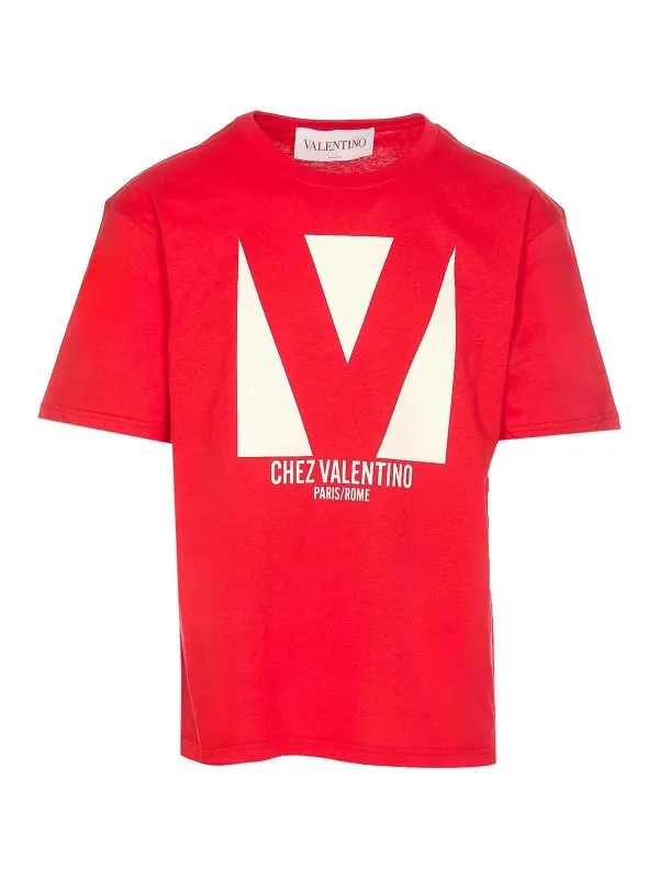 Valentino Garavani T-Shirt - Rouge - Rouge - Homme | MG16PAQ9157