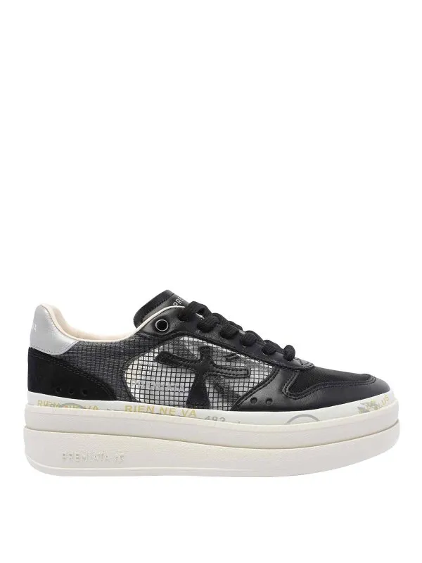 Premiata Baskets - Noir - Noir - Femme | MICOL7445 | thebs.com