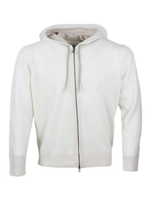 Eleventy Pull Col Rond - Blanc - Blanc - Homme | K76MAGK33MAG0102