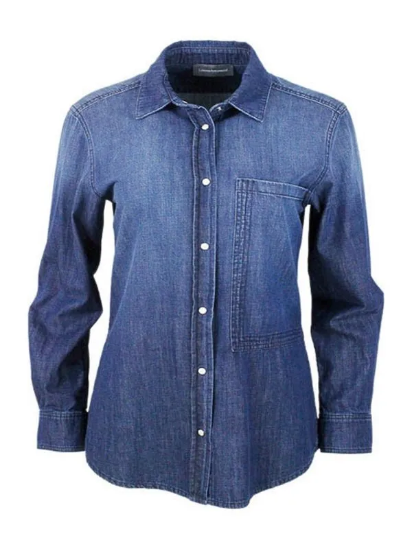 Lorena Antoniazzi Chemise - Foncé Délavé | P2552CA06A0570