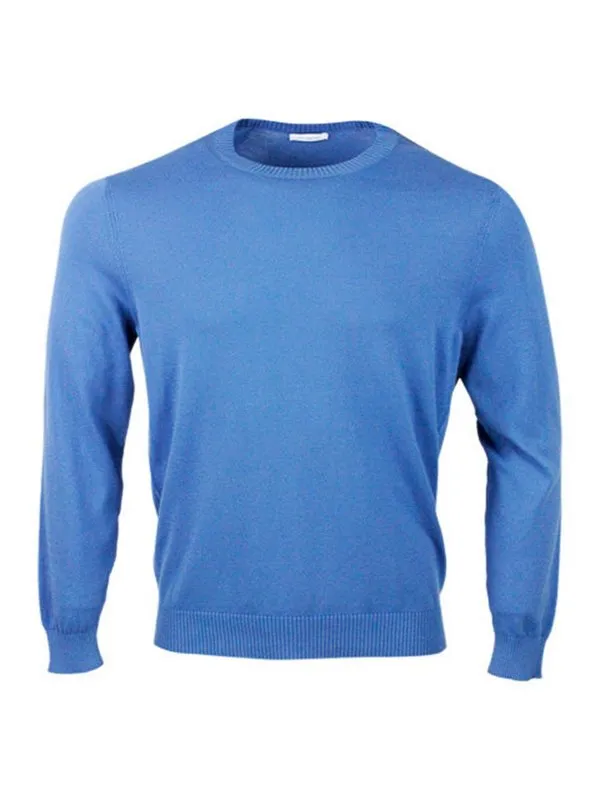 Malo Pull Col Rond - Bleu - Bleu - Homme | UXA132F3L27E2932