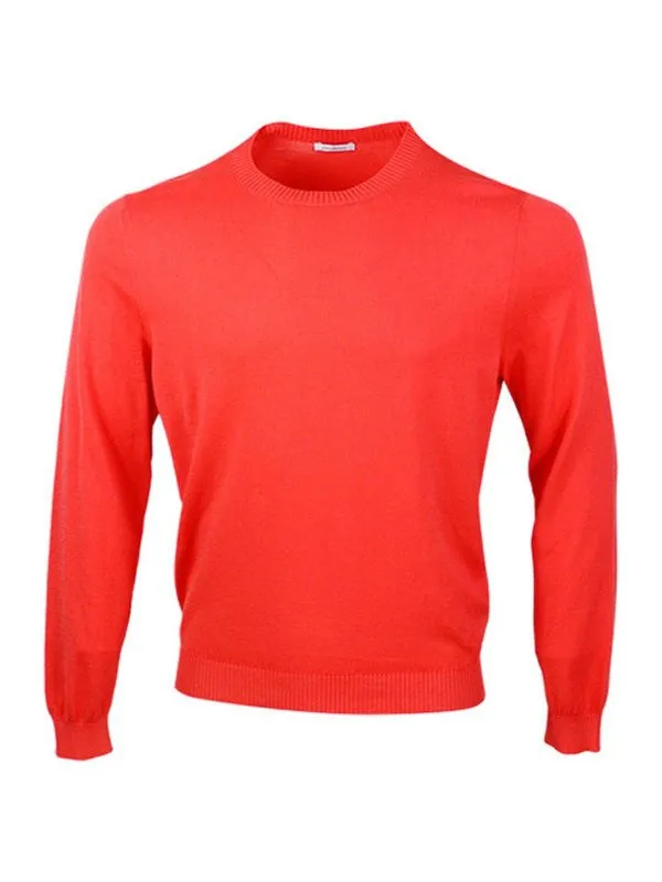 Malo Pull Col Rond - Orange - Orange - Homme | UXA132F3L27E3444