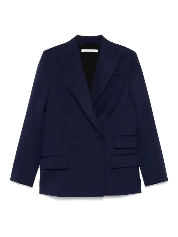 Another Tomorrow Veste Casual - Bleu - Bleu | A424JK042WVDARKBLUE