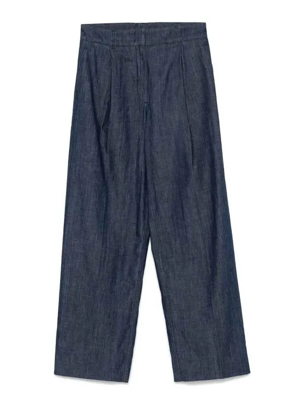 Another Tomorrow Pantalons Décontractés - Bleu | A424PT056CODARKBLUE