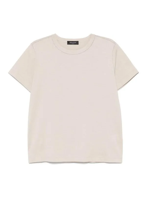 Fabiana Filippi T-Shirt - Beige - Beige | JED265F278L1891259